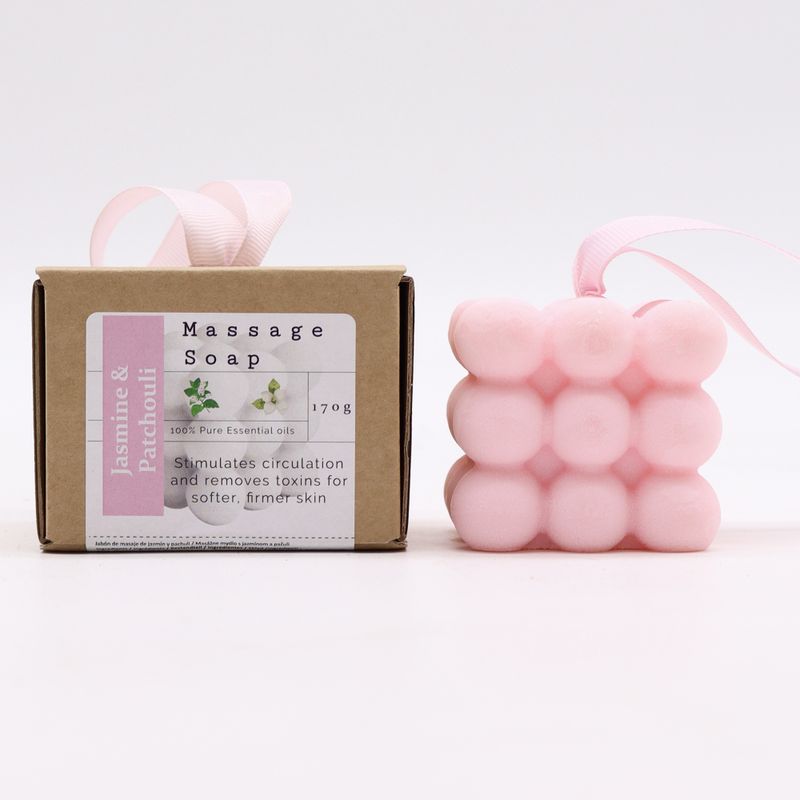 Verpackte Einzelmassageseifen - Jasmin & Patschuli