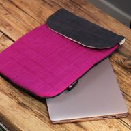Gepolsterte Laptoptasche - Purple Haze - 14oz Stonewash