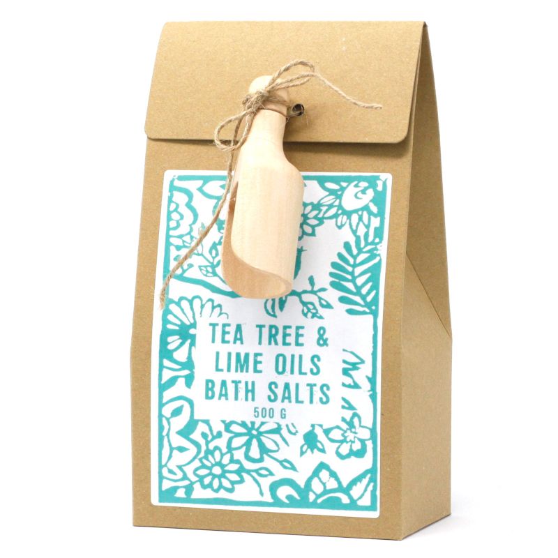 Badesalz mit Teebaum und Limette, 500 g