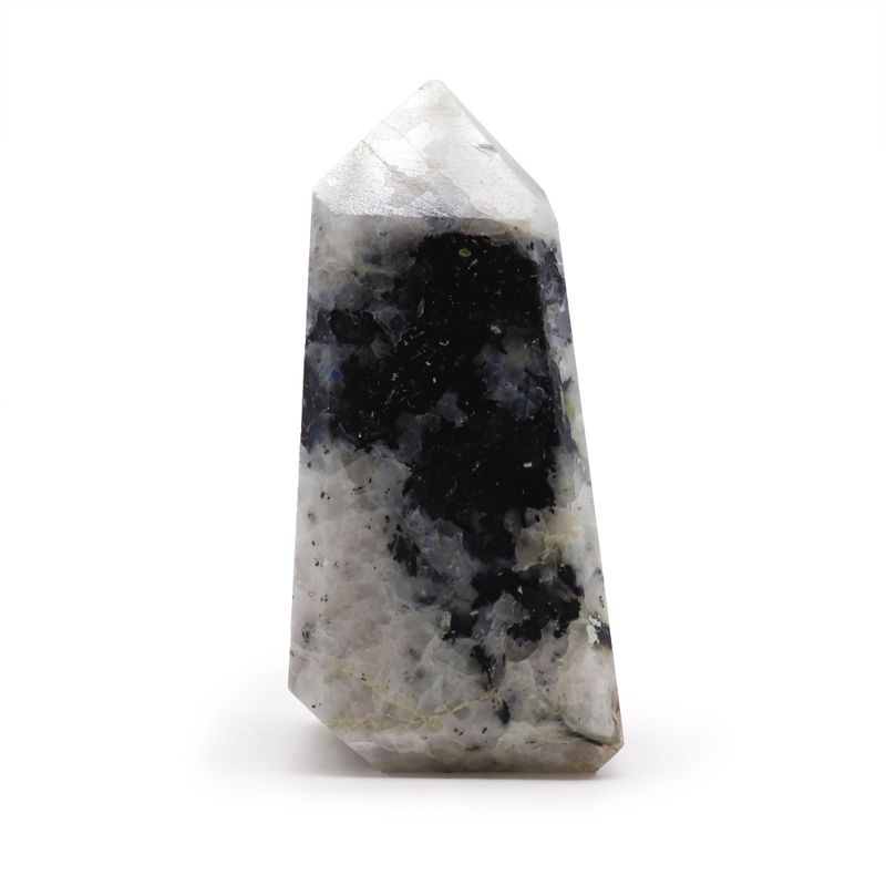 Edelsteinspitzen in großen Mengen, ca. 6 cm (0,5 kg) – Indischer Mondstein (ca. 8 Stück)