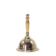 Kleine Altar-Glocke aus Messing - Blume des Lebens