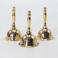 Kleine Altar-Glocke aus Messing - Blume des Lebens