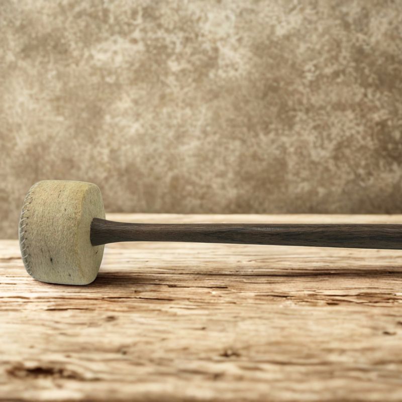 Resonierender Schlägel mit großer Filzspitze – 33 cm