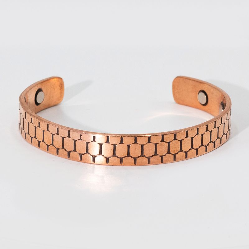 Männliche Armbänder aus massivem Kupfer mit Magneten (sortiert)