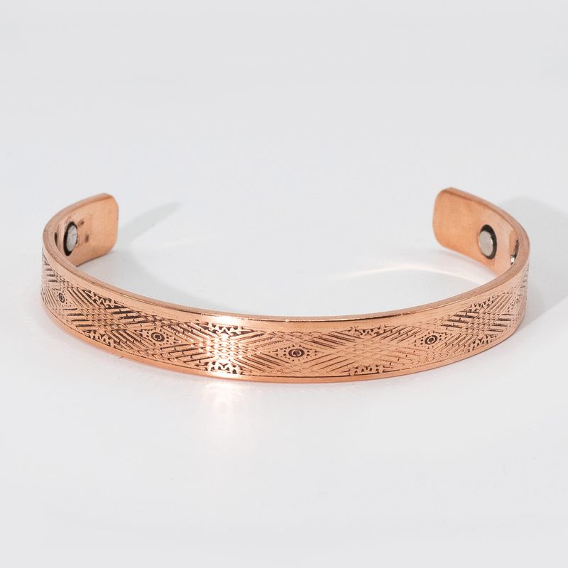Männliche Armbänder aus massivem Kupfer mit Magneten (sortiert)