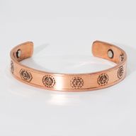 Männliche Armbänder aus massivem Kupfer mit Magneten (sortiert)