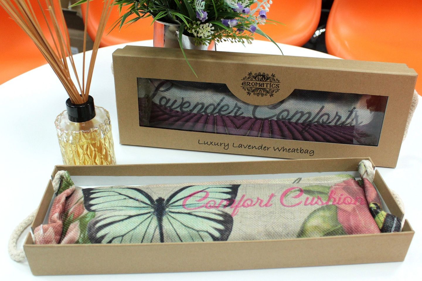 Luxus Baumwoll-Nackenkissen in Geschenkpackung