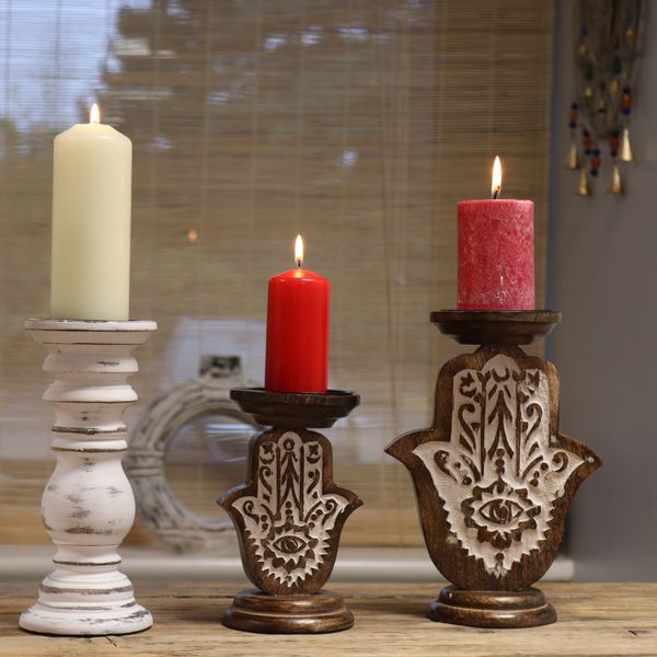 Großhandel Kerzenständer aus Holz