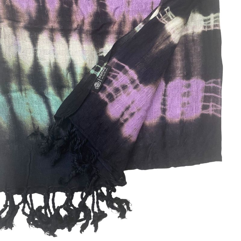 Boho Java Art Stola/Schal – Mehrfarbige Streifen – 62 x 200 cm