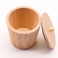 Kleine Displaytiegel aus Holz