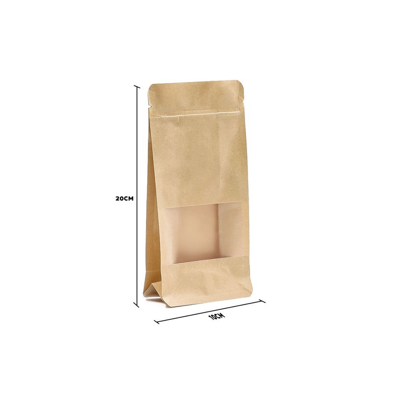 Squat Kraft Fenstertaschen 10x20cm