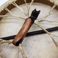 Spirit of the Wolf – Sharman Trommel & Schlägel – stimmbar – 40 cm