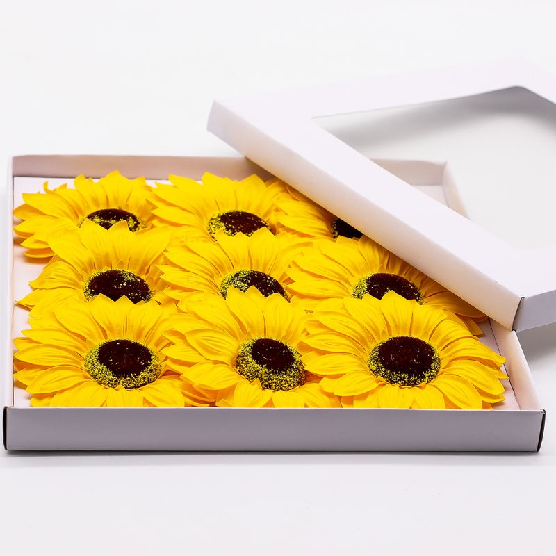 Seifenblume zum Basteln – Jumbo-Sonnenblumen – (14 cm)