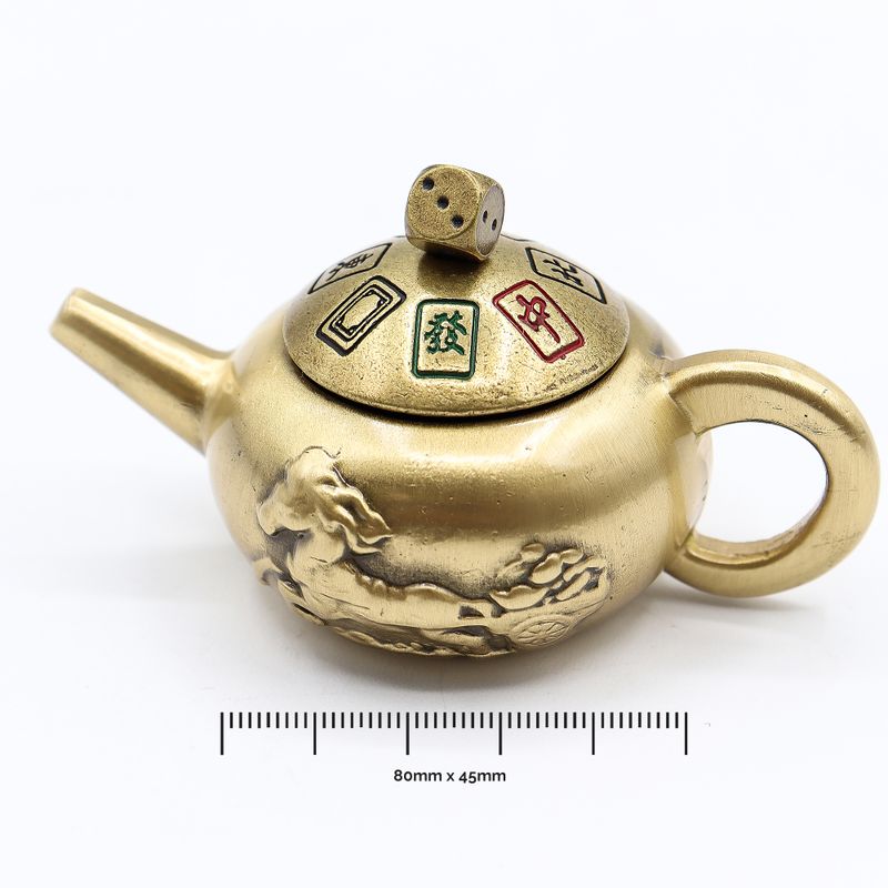 Feng Shui Fortune - Glücksteekanne mit Würfeldrehung