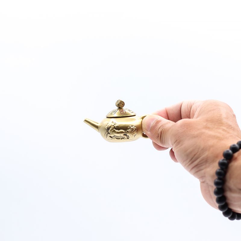 Feng Shui Fortune - Glücksteekanne mit Würfeldrehung
