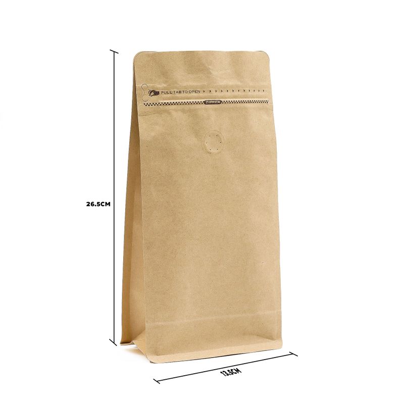 Mittlerer Kaffeebeutel mit Aromaventil – 13,5 x 26,5 cm (500 g)