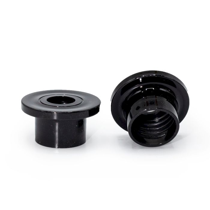 Diffusoranschluss 28 mm – schwarzer Kunststoff, T-Form (passend für 21–33)