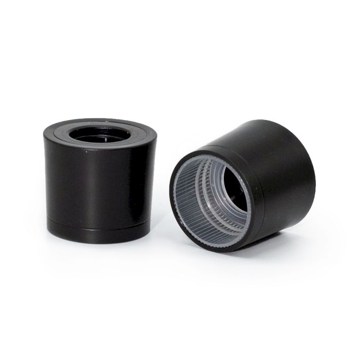 Diffusoranschluss 28 mm – schwarzer Kunststoffturm (passt zu 21–33)