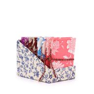 Verschiedene baumwollgebundene Notizbücher mit Blumendruck, 7 x 10 cm (Display-Packung)