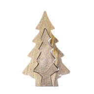 Lost in the Forrest – Kleine Holzdekoration „Baum im Baum“ – 15 x 10 cm