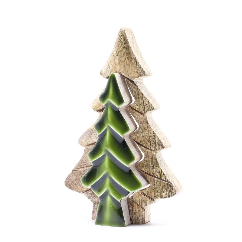 Lost in the Forrest – Kleine Holzdekoration „Baum im Baum“ – 15 x 10 cm