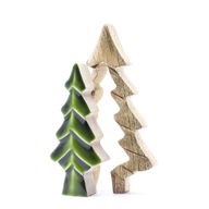 Lost in the Forrest – Kleine Holzdekoration „Baum im Baum“ – 15 x 10 cm