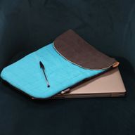 Gepolsterte Laptoptasche - Verrücktes Gelb - 14 Unzen Steinwäsche