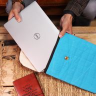 Gepolsterte Laptoptasche - Verrücktes Gelb - 14 Unzen Steinwäsche