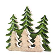 Lost in the Forrest – Drei Bäume 3D-Holzdekoration – 20 x 23 cm