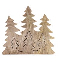 Lost in the Forrest – Drei Bäume 3D-Holzdekoration – 20 x 23 cm