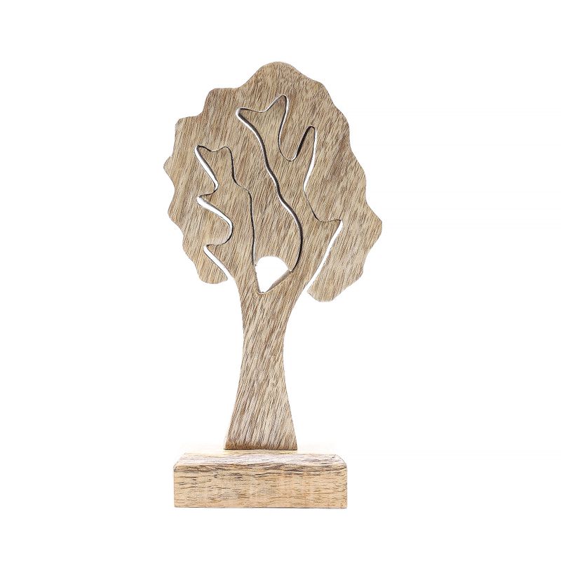 Lost in the Forest – Einzelner Baum, 3D-Holzdekoration – 20 x 10 cm