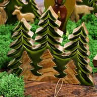 Lost in the Forrest – Drei Bäume 3D-Holzdekoration – 20 x 23 cm