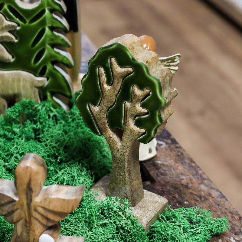 Lost in the Forest – Einzelner Baum, 3D-Holzdekoration – 20 x 10 cm