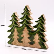 Lost in the Forrest – Drei Bäume 3D-Holzdekoration – 20 x 23 cm