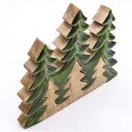 Lost in the Forrest – Drei Bäume 3D-Holzdekoration – 20 x 23 cm