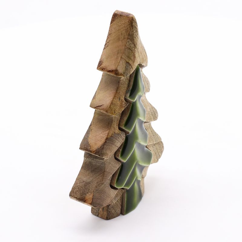 Lost in the Forrest – Kleine Holzdekoration „Baum im Baum“ – 15 x 10 cm