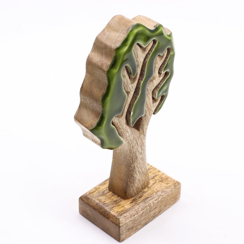 Lost in the Forest – Einzelner Baum, 3D-Holzdekoration – 20 x 10 cm