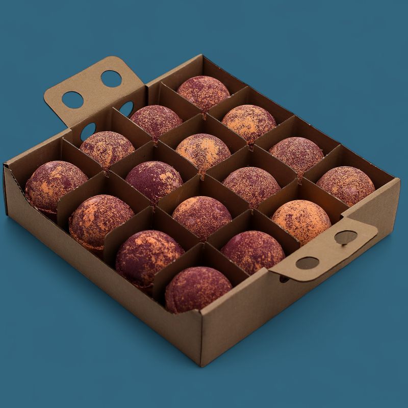 Badebombe "Jumbo" 180g - Schokolade & Orange