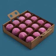 Badebombe "Jumbo" 180g - Kirsche