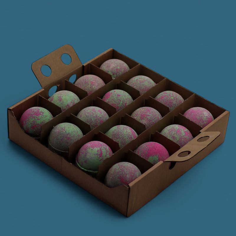 Fruchtige Rhabarber-Badebombe 180g