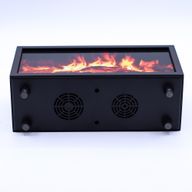 Aromadiffusor mit Flammeneffekt und Vogelgeräuschen – Schwarz, USB – Farbwechsel