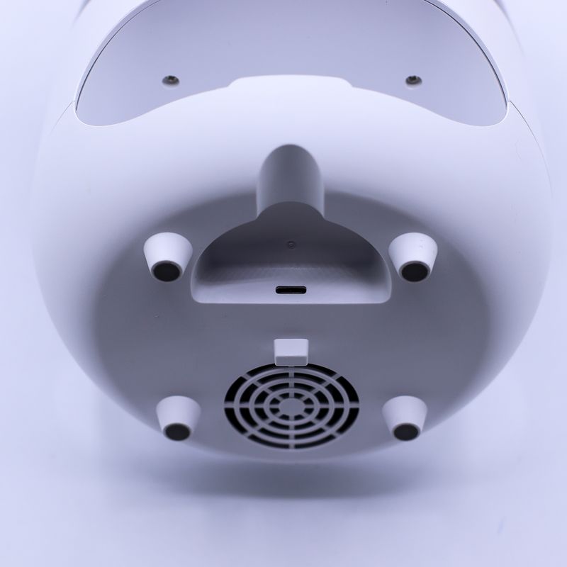 Aromadiffusor mit Salzstein-Flammeneffekt – Weiß, USB – Farbwechsel und Timer