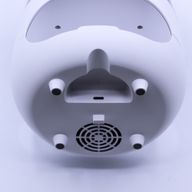 Aromadiffusor mit Salzstein-Flammeneffekt – Weiß, USB – Farbwechsel und Timer