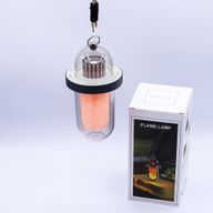 Lampe mit Flammeneffekt im Freien - Weiß USB-C-Aufladbar - Mehrfarbig
