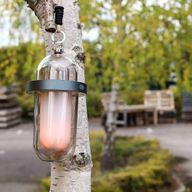 Lampe mit Flammeneffekt im Freien - Weiß USB-C-Aufladbar - Mehrfarbig