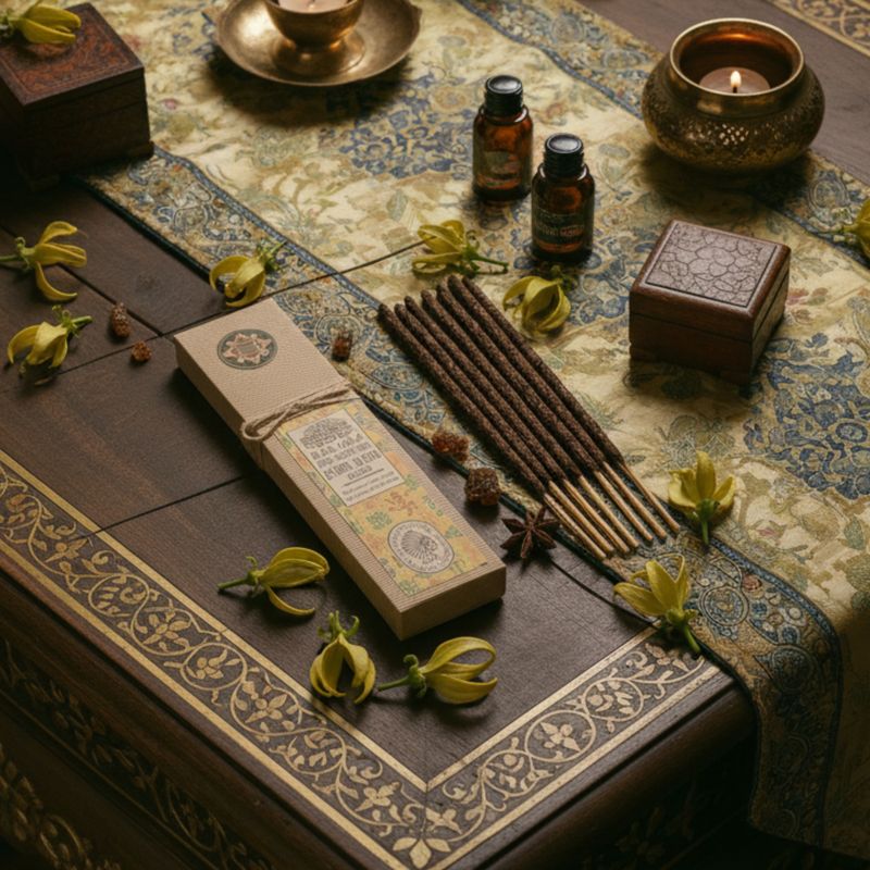 Ritualharz auf Stab - Ylang Ylang