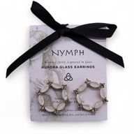 Perle - Vintage Glas - Loop - Ohrringe