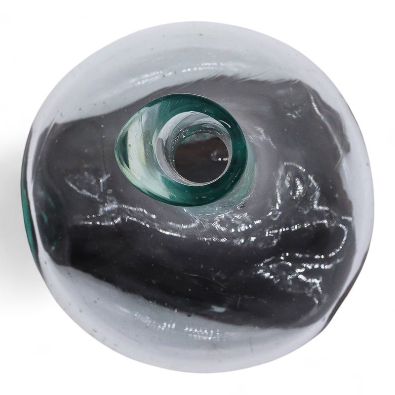 Mini-Karaffe aus geschmolzenem Glas auf Holz, 20 cm
