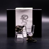 Bottom Up Schnapsgläser (50 ml) – Fabelwesen – Antikbronze