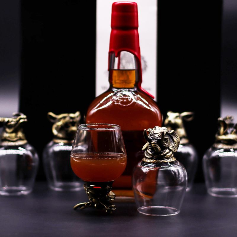 Bottom Up-Gläser (100 ml) – Fabelwesen – Antikbronze